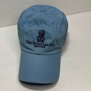 The Ritz Carlton Denver Golf Cap Light Blue Adjustable Imperial Hat